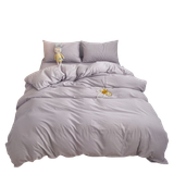  Bộ Chăn ga cotton Tici notag- Tím 