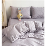 Bộ Chăn ga cotton Tici notag- Tím 