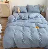  Bộ Chăn ga cotton Tici notag- Xanh lam 