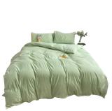  Bộ Chăn ga cotton Tici notag- Xanh Mint 