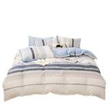  Bộ Chăn ga cotton Hàn Quốc- Thổ cẩm Xanh dương 