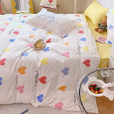  Bộ Chăn ga cotton Hàn Quốc- Tim Mix 