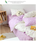  Bộ Chăn ga cotton Hàn Quốc- Tim Tím 