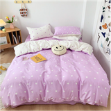  Bộ Chăn ga cotton Hàn Quốc- Tim Tím 