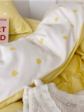  Bộ Chăn ga cotton Hàn Quốc- Tim Vàng 