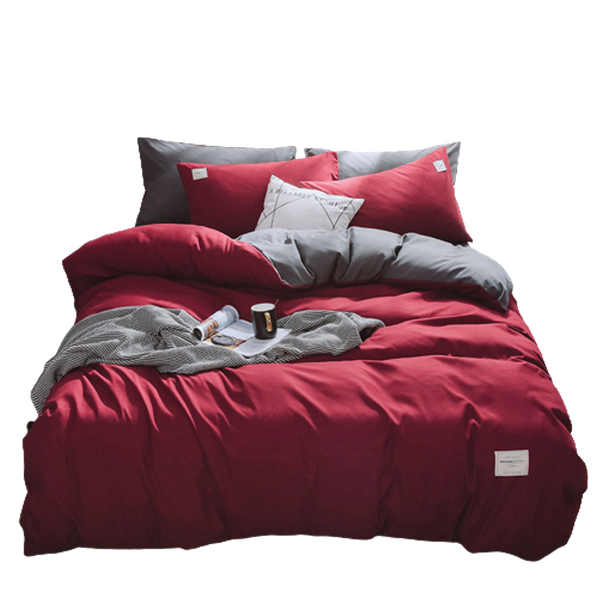 Bộ Chăn ga cotton Tici- Đỏ