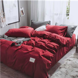  Bộ Chăn ga cotton Tici- Đỏ 
