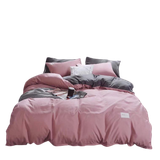  Bộ Chăn ga cotton Tici- Hồng 