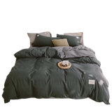  Bộ Chăn ga cotton Tici- Xám ghi 