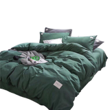  Bộ Chăn ga cotton Tici- Xanh lá 