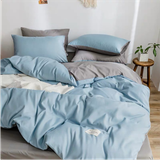  Bộ Chăn ga cotton Tici- Xanh lam 