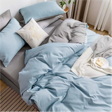  Bộ Chăn ga cotton Tici- Xanh lam 