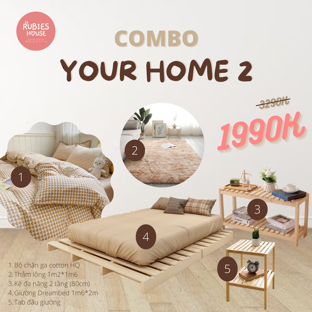 Combo Phong ngủ Rubies House - Your Home 2