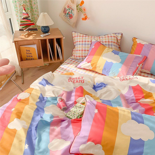 Bộ Chăn ga cotton Hàn Quốc - Sweet dreams