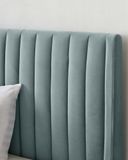  Giường ngủ bọc nệm cao cấp Amalfi Bed phong cách Bắc Âu Rubies House 