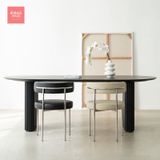  Ghế ăn cao cấp Iris khung inox bộc nệm Rubies House 