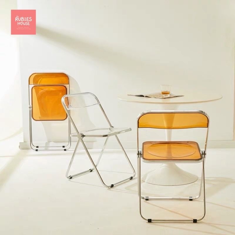  Ghế nhựa trong suốt gấp gọn Rubies House -Loại 1 