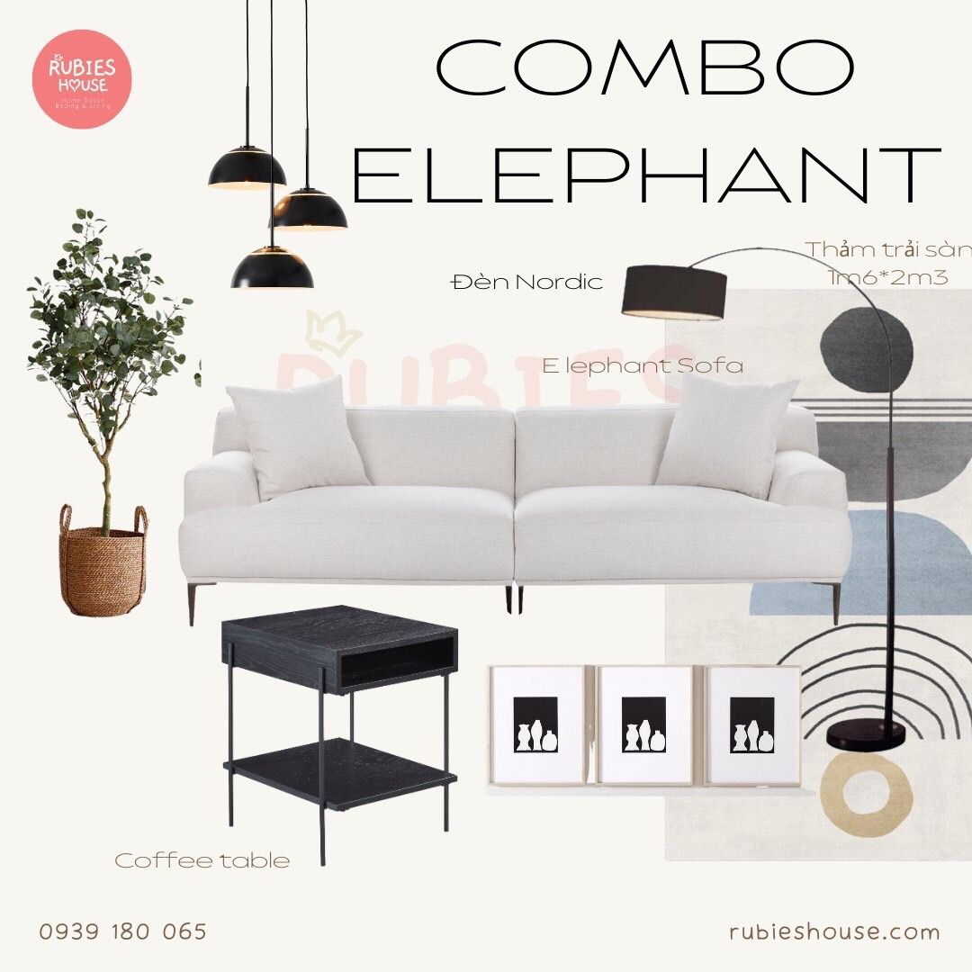  COMBO ELEPHANT - Combo phòng khách Rubies House 