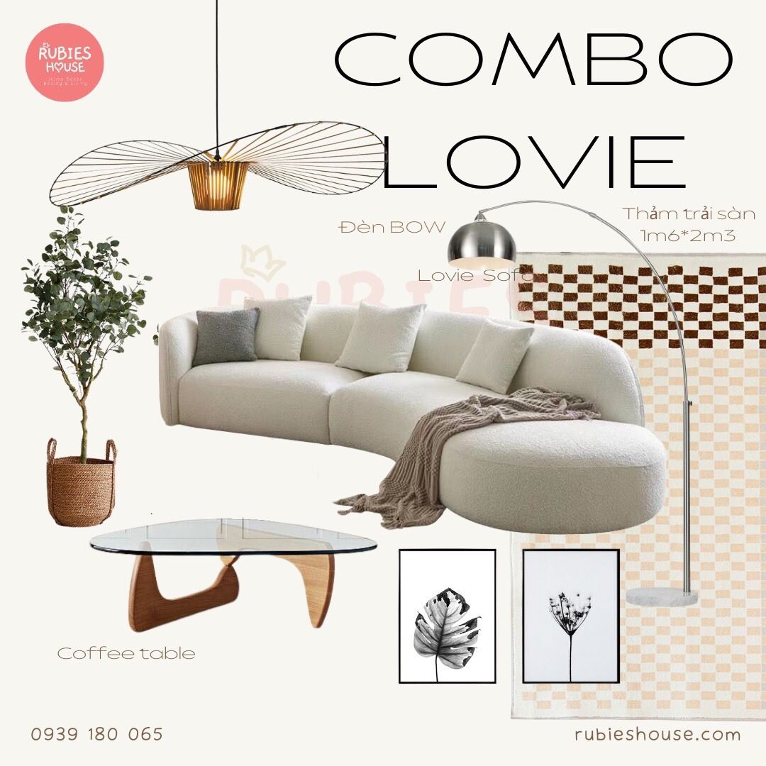  COMBO LOVIE - Combo phòng khách Rubies House 