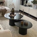  Bàn trà tròn, bàn sofa Queen phong cách Bắc Âu Rubies House 