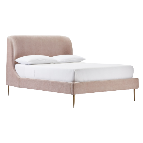 Giường ngủ bộc nệm Lana Bed phong cách Bắc Âu Rubies House