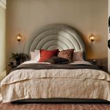  Giường ngủ bọc nệm cao cấp Kamil Bed phong cách Bắc Âu Rubies House 