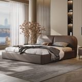  Giường ngủ bọc nệm cao cấp Bricky Bed phong cách Bắc Âu Rubies House 