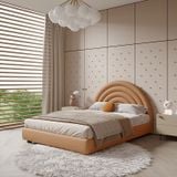  Giường ngủ bọc nệm cao cấp Kamil Bed phong cách Bắc Âu Rubies House 