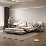 Giường ngủ bọc nệm cao cấp LUNA Bed phong cách Bắc Âu Rubies House 