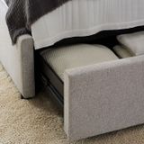  Giường ngủ bọc nệm cao cấp Storage Bed phong cách Bắc Âu Rubies House 