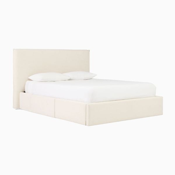 Giường ngủ bọc nệm Storage Bed phong cách Bắc Âu Rubies House
