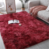  Thảm Lông Loang Trải Sàn Đỏ mận Cao Cấp  - Lông mềm dày 4.5cm 