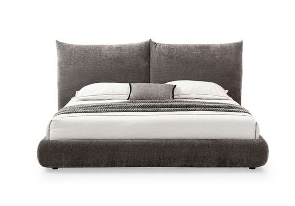 Giường ngủ bọc nệm cao cấp Solace Bed phong cách Bắc Âu Rubies House