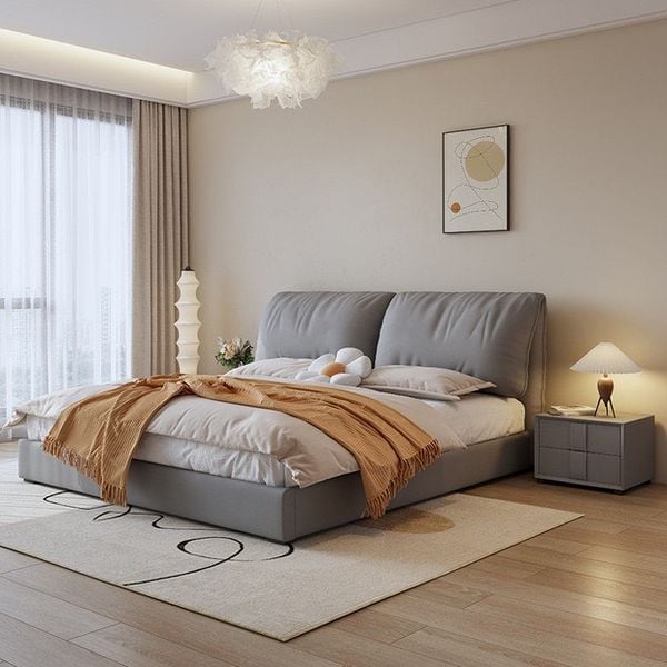  Giường ngủ bọc nệm cao cấp Dreamer Bed phong cách Bắc Âu Rubies House 