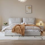  Giường ngủ bọc nệm cao cấp Dreamer Bed phong cách Bắc Âu Rubies House 