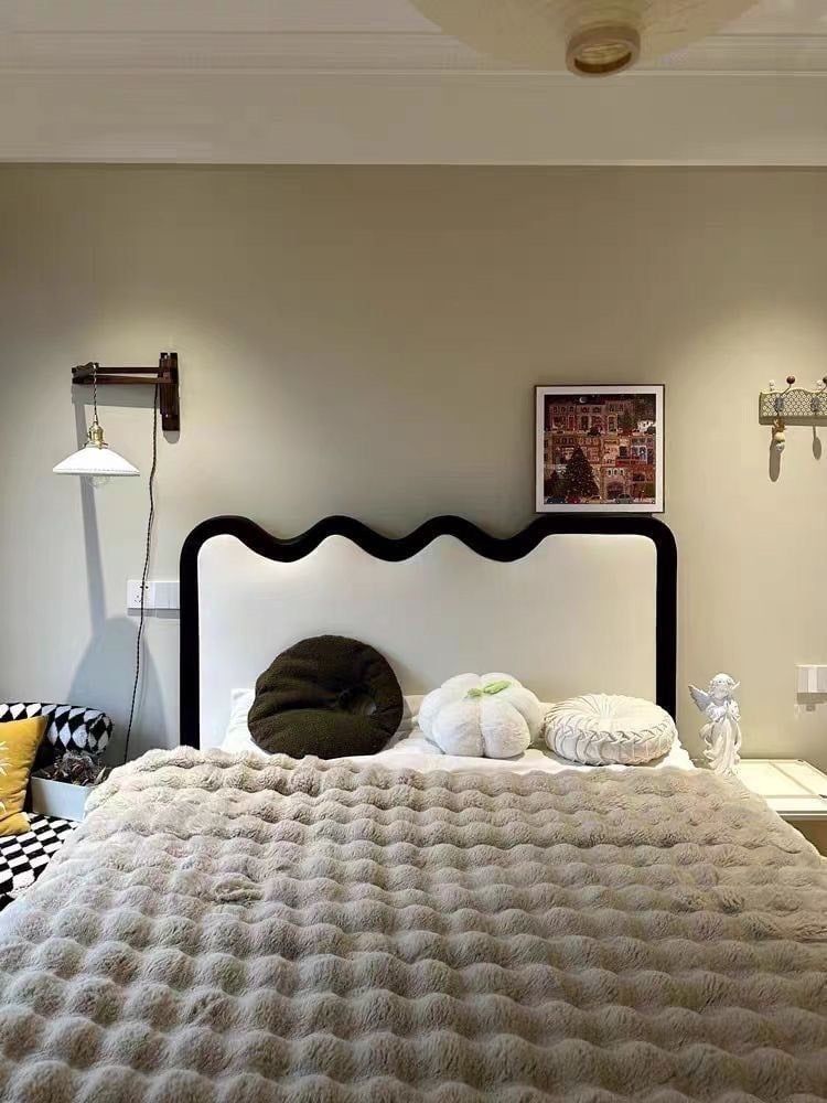  Giường ngủ bọc nệm cao cấp Lora Bed phong cách Bắc Âu Rubies House 