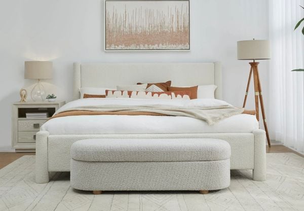  Giường ngủ bọc nệm cao cấp Oasis Bed phong cách Bắc Âu Rubies House 
