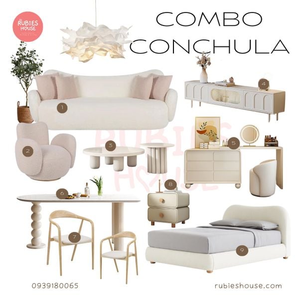 Hình ảnh Combo nội thất căn hộ Conchula phong cách Rubies Houes