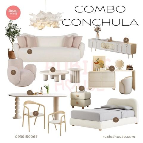 Hình ảnh Combo nội thất căn hộ Conchula phong cách Rubies Houes
