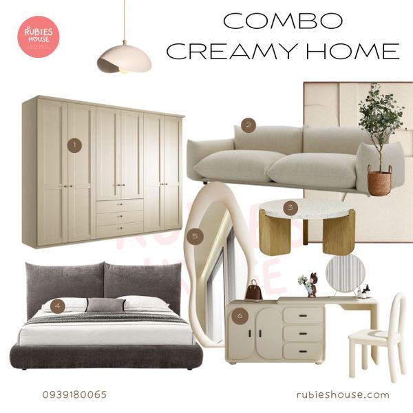 Hình ảnh Combo nội thất căn hộ Creamy Home phong cách Rubies Houes