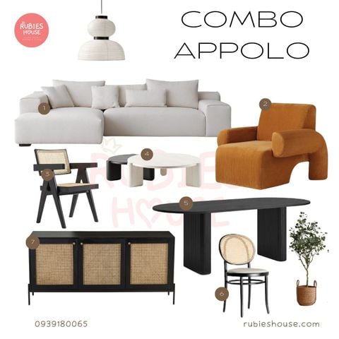 Hình ảnh Combo nội thất căn hộ Appolo Home phong cách Rubies Houes