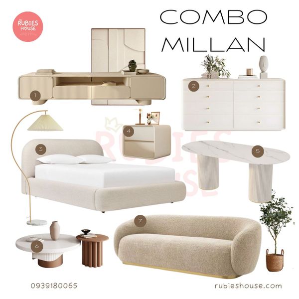  Combo nội thất căn hộ Millan phong cách Rubies Houes 