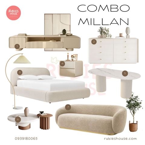  Combo nội thất căn hộ Millan phong cách Rubies Houes 