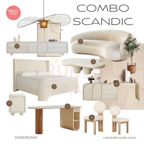 Hình ảnh Combo nội thất căn hộ Scandic phong cách Rubies Houes