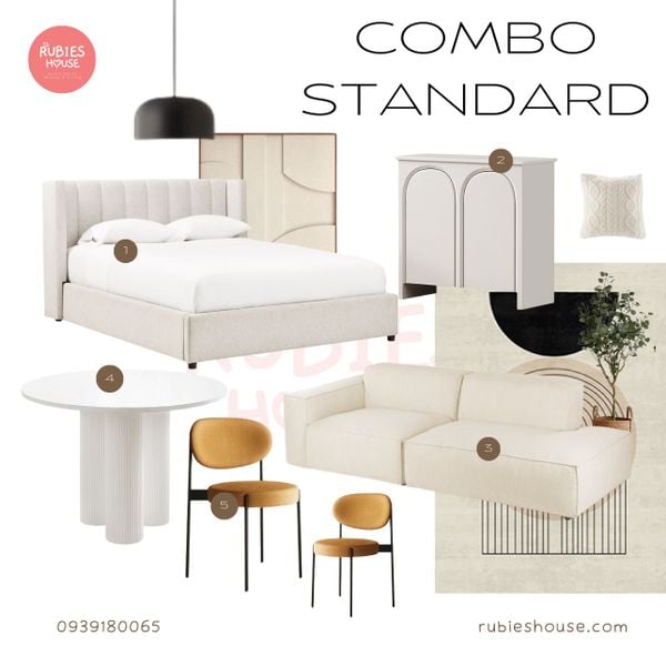 Hình ảnh Combo nội thất căn hộ Standard phong cách Rubies Houes