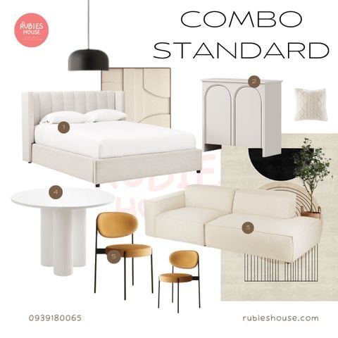 Hình ảnh Combo nội thất căn hộ Standard phong cách Rubies Houes