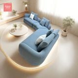  Sofa góc L phòng khách Dlower Sofa Bắc Âu Rubies House 