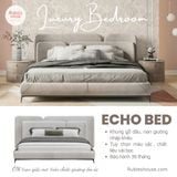  Giường ngủ bọc nệm cao cấp ECHO Bed phong cách Bắc Âu Rubies House 