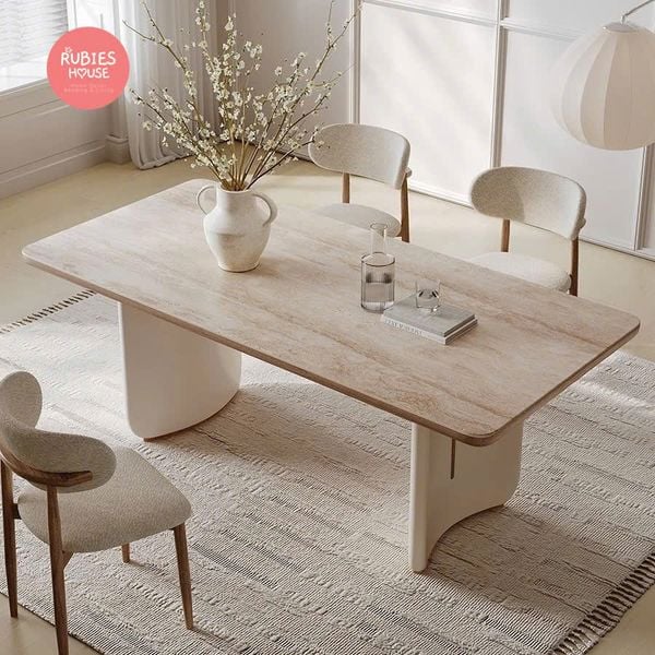 Ảnh hình Bàn ăn ILINE cao cấp Bắc Âu Rubies House