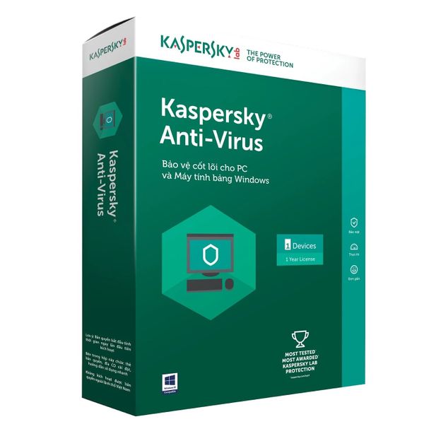  Phần mềm Kaspersky Antivirus 